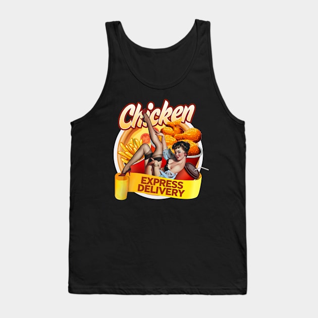 Foodie retro design Tank Top by Trazzo